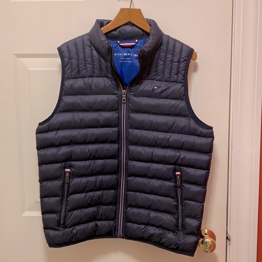 Tommy Hilfiger, Navy Vest, worn once like new